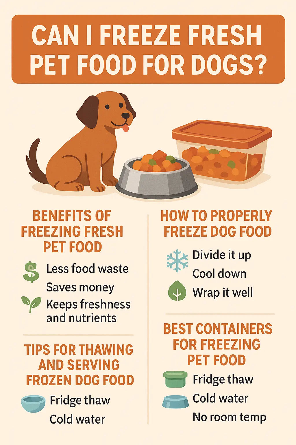 Can I Freeze Fresh Pet Food for Dogs