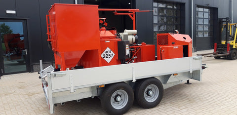 Wico machine transporter 3500kg voor asfalt werkzaamheden