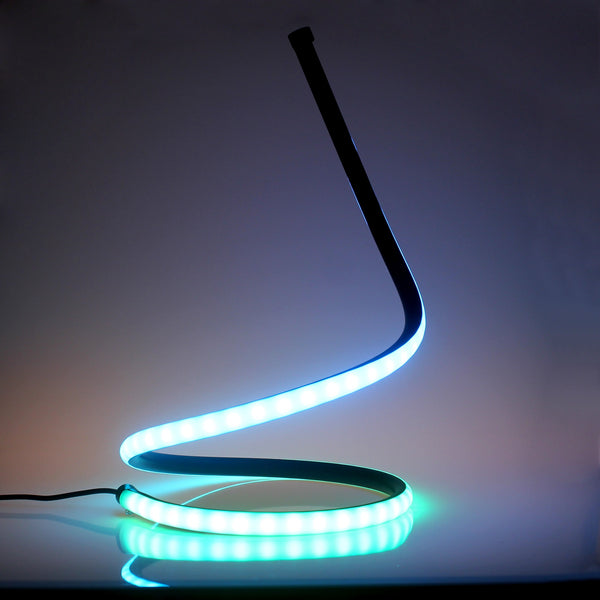 coil table lamp