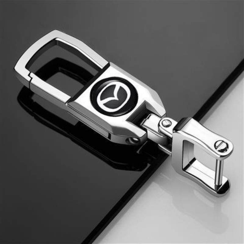 Metal car logo anti-lost keychain（2Pcs）