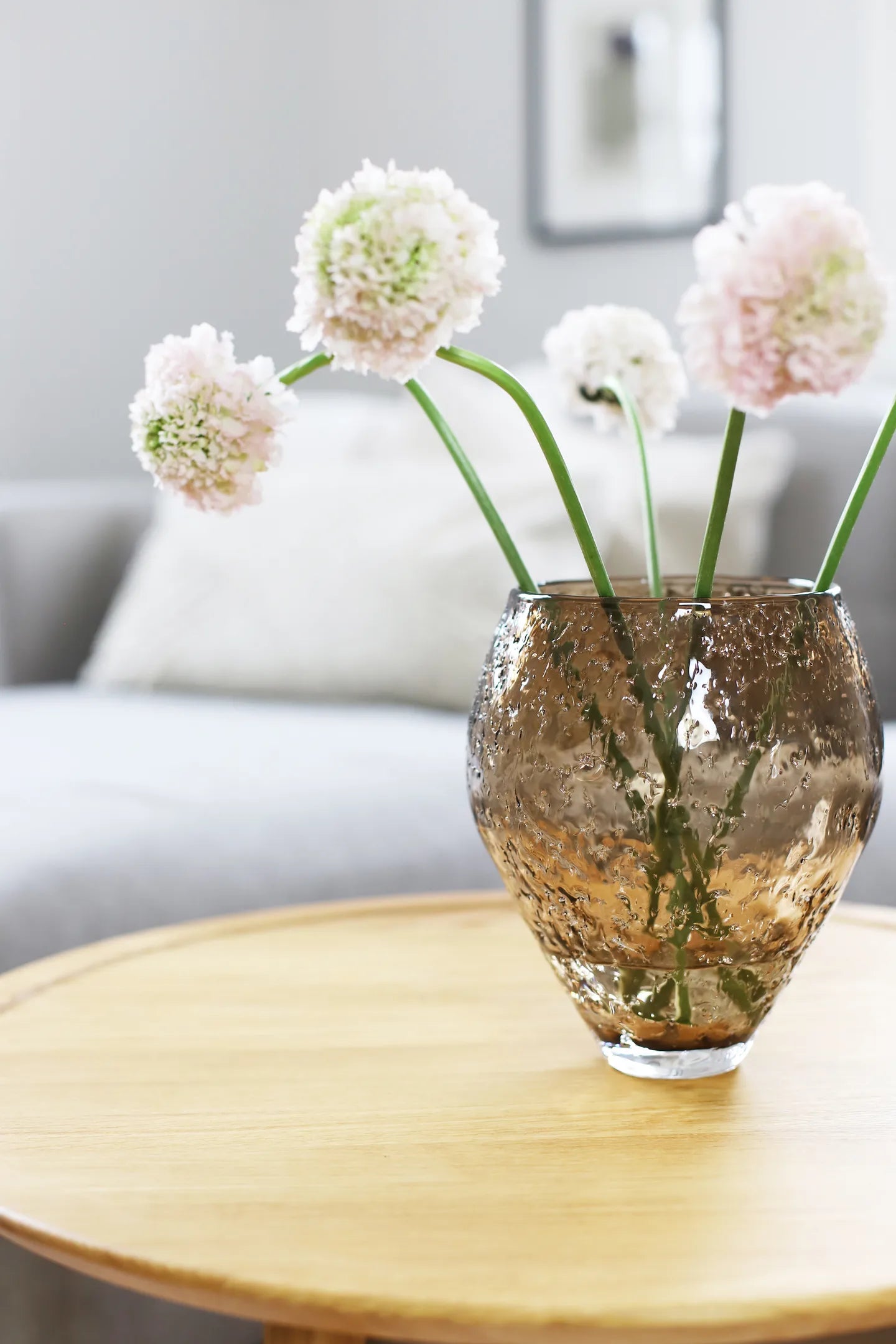 CRUSHED GLASS VASE