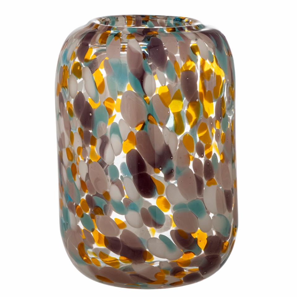 VIDIA VASE WITH COLOURFUL DOTS