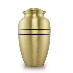 Classic Three Bands Bronze Cremation Urn - Memoria