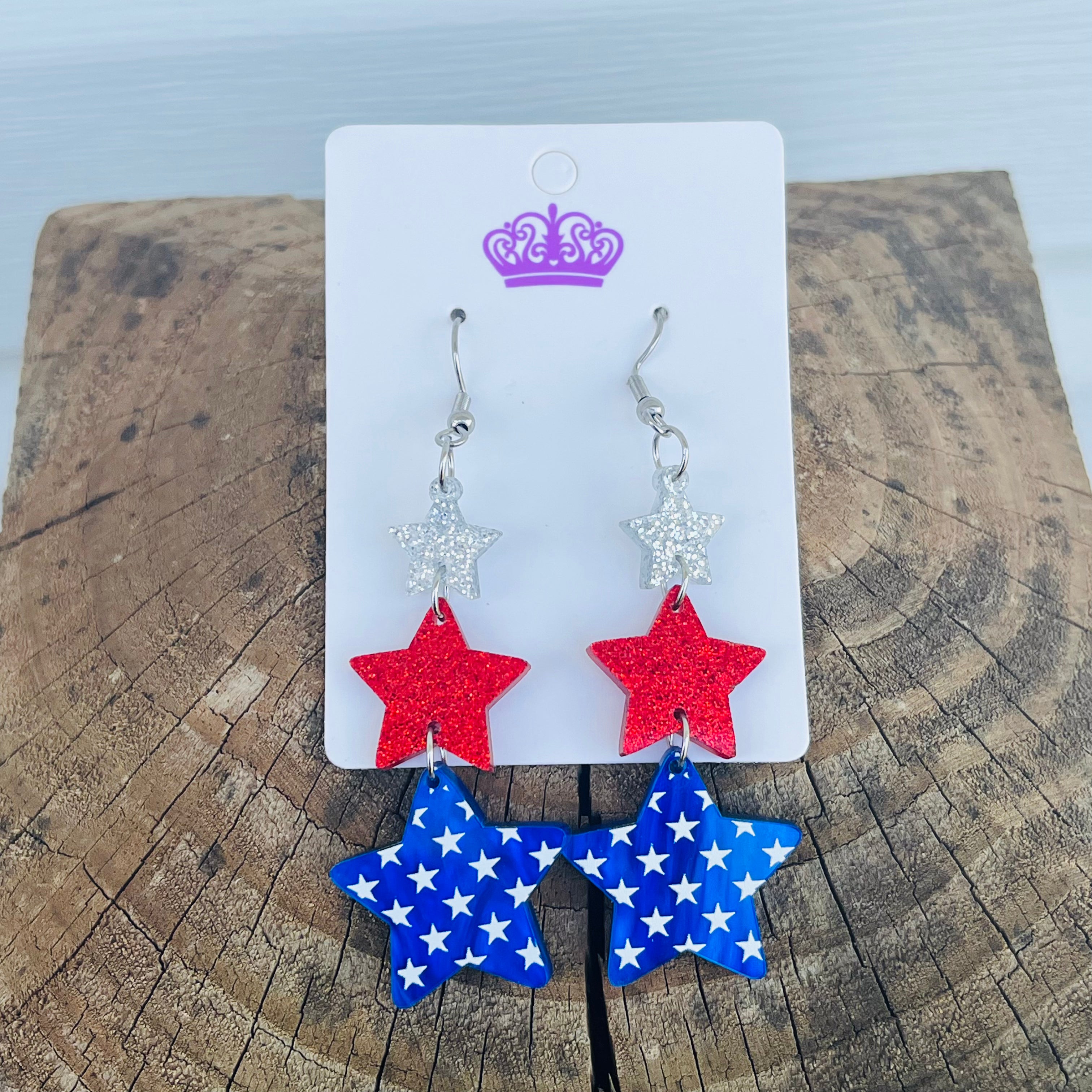 Star Dangle Earrings