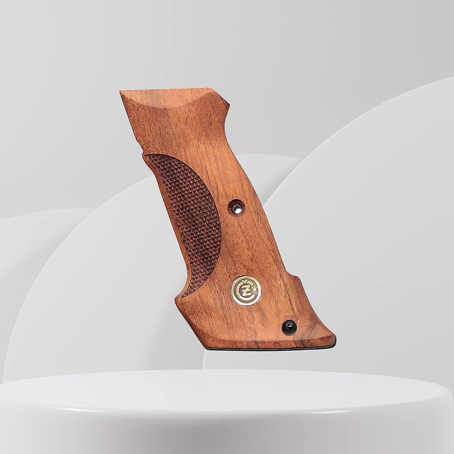 CZ 75B 85B Magwelled Target Grip Walnut Wood Gungrip Gold Metal Handcrafted