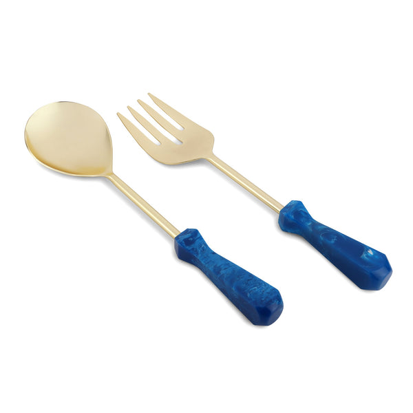 Large Plastic Serving Spoon & Fork for Salads Serving Spoons Set