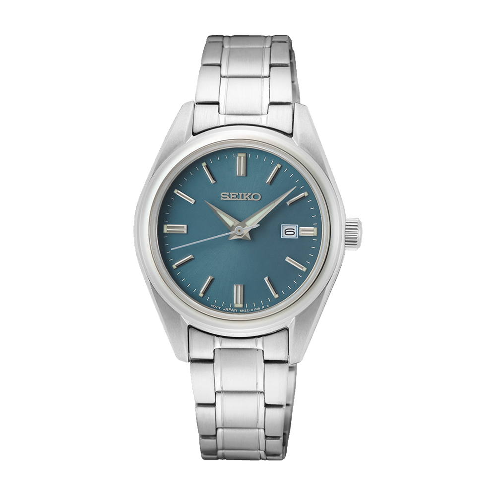 Seiko 30mm Blue Dial Stainless Steel Watch-SUR531P1 – Kavar