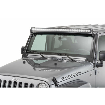 Quadratec Stealth 27 LED Light Bar with Hood Mount Brackets and