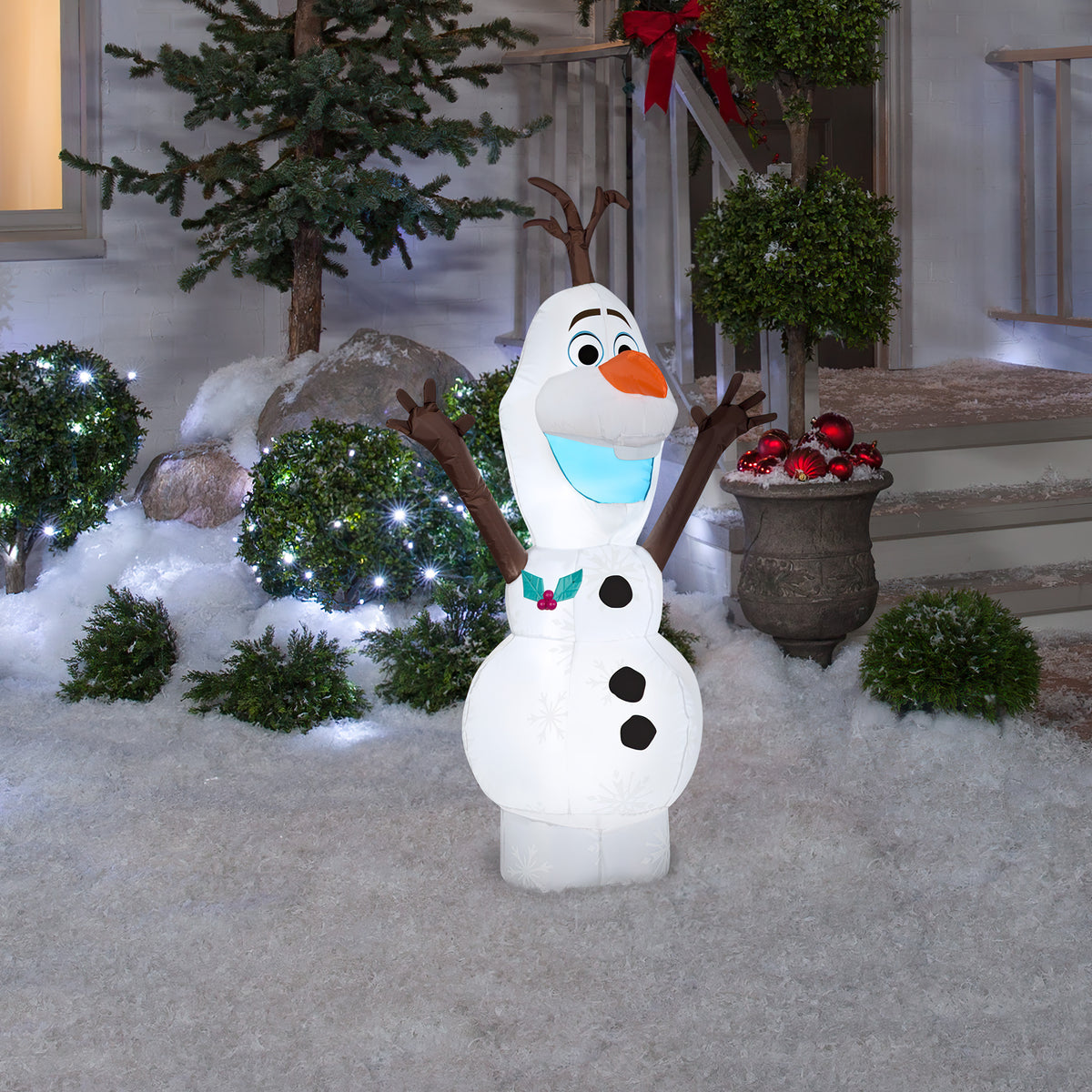 Gemmy Airblown Inflatable Olaf in Standing Pose, 4 Feet ...