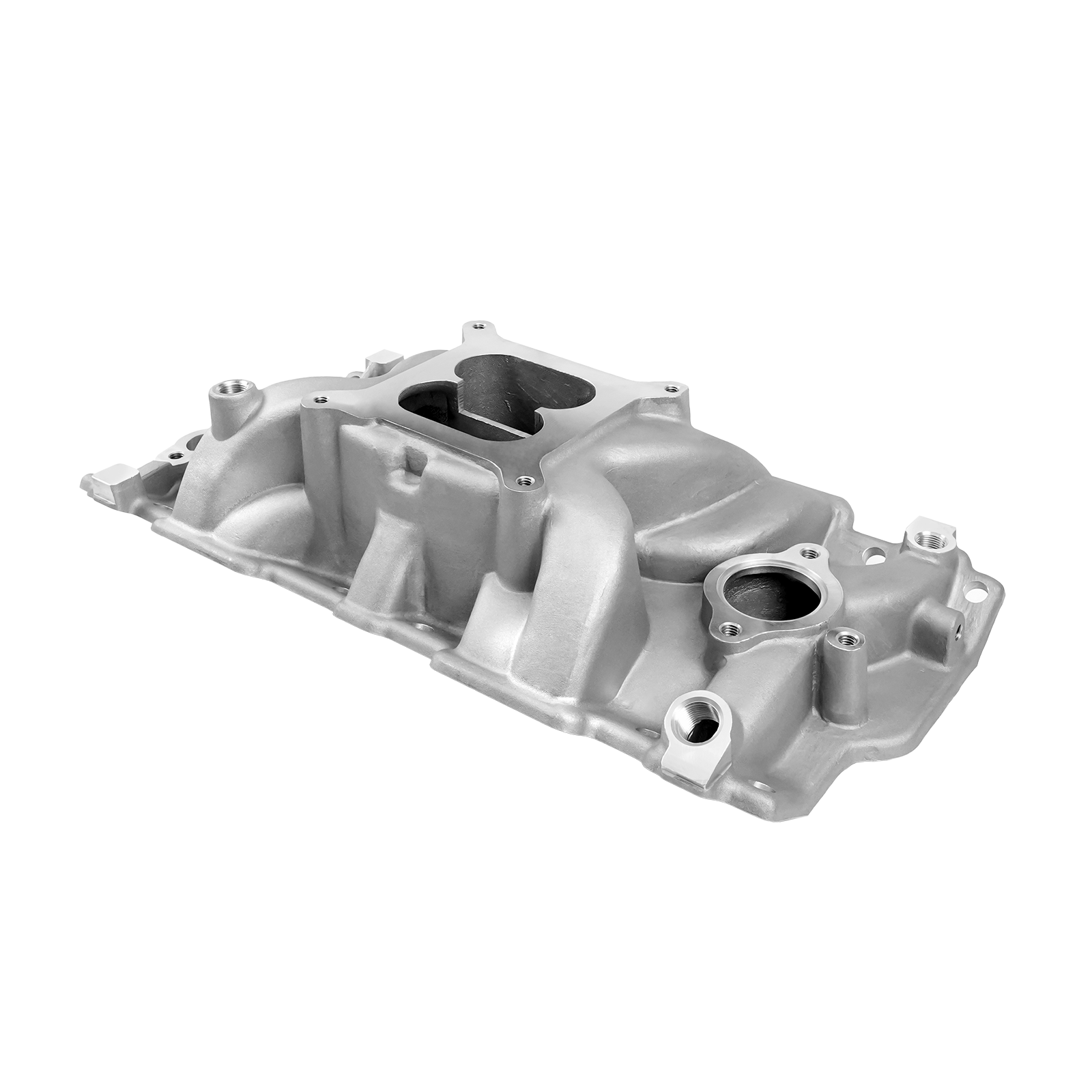SBC 350 Mid-rise, Dual Plane, TBI Cast Intake Manifold with EGR Crossover