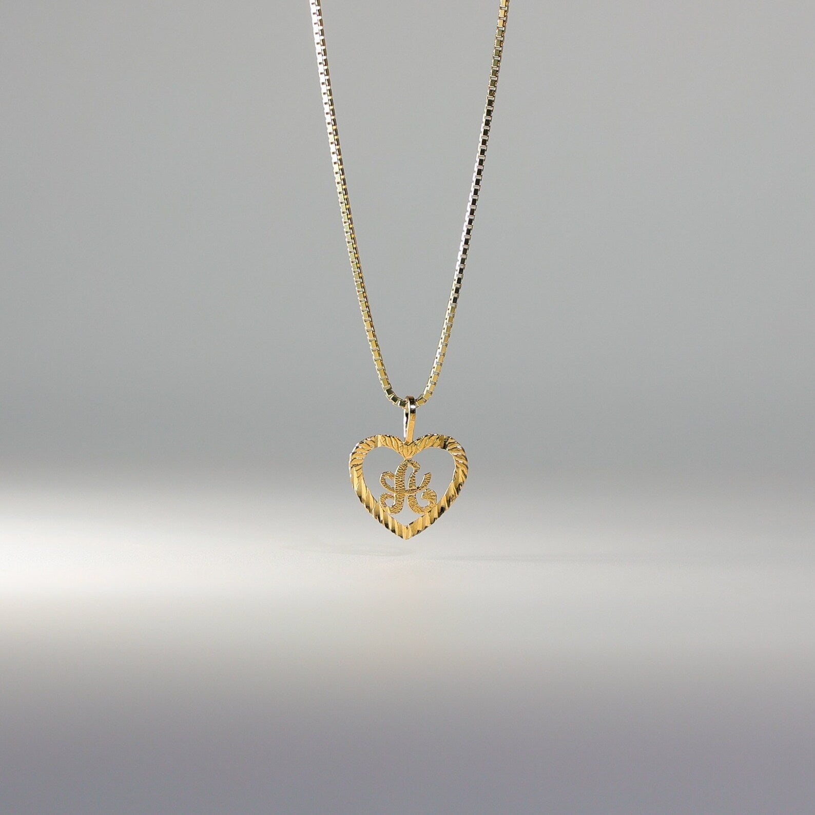 Gold Heart Shaped Locket Pendant