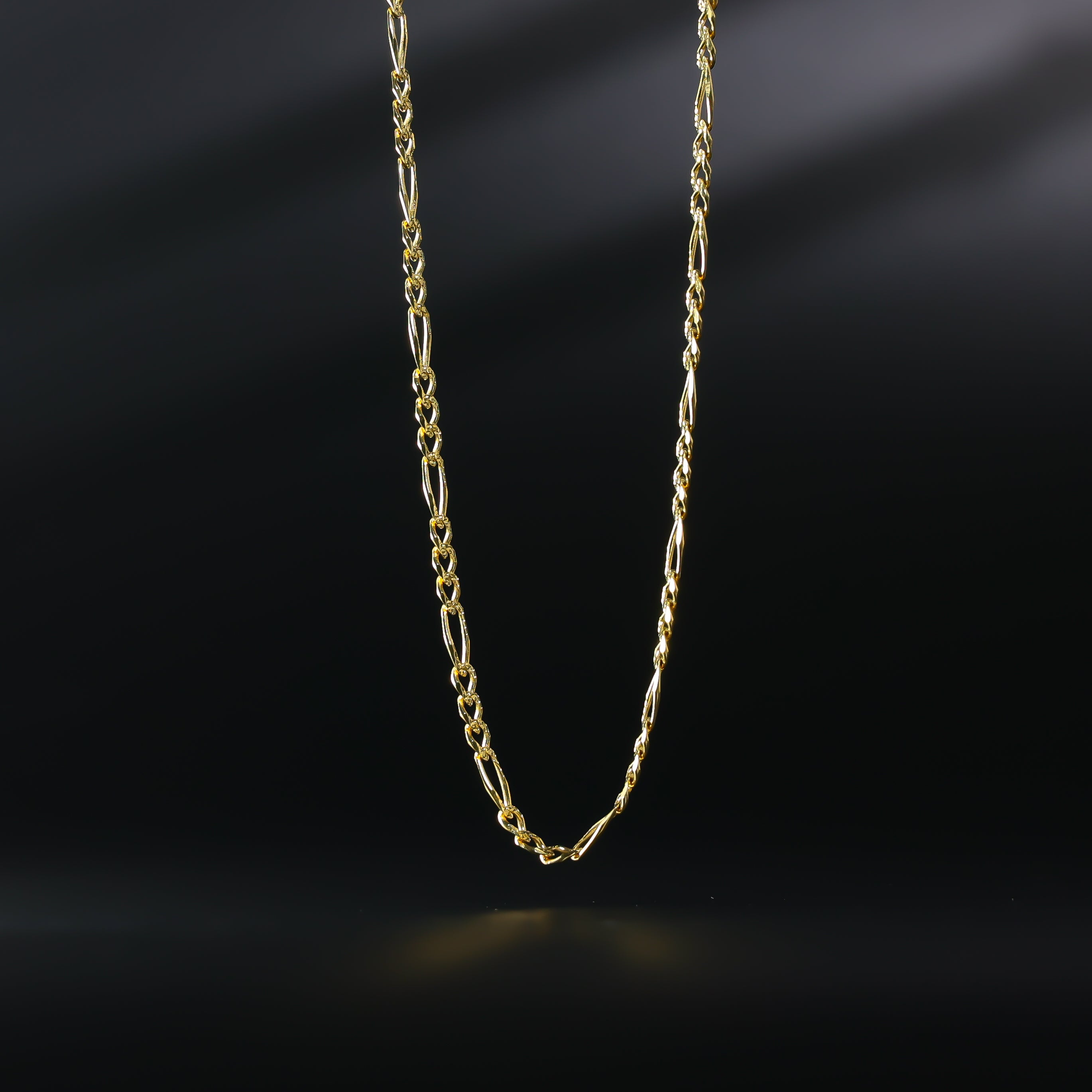 Charlie And Co Jewelry | Gold 6.5mm Hollow Figaro Chain | 14K Gold