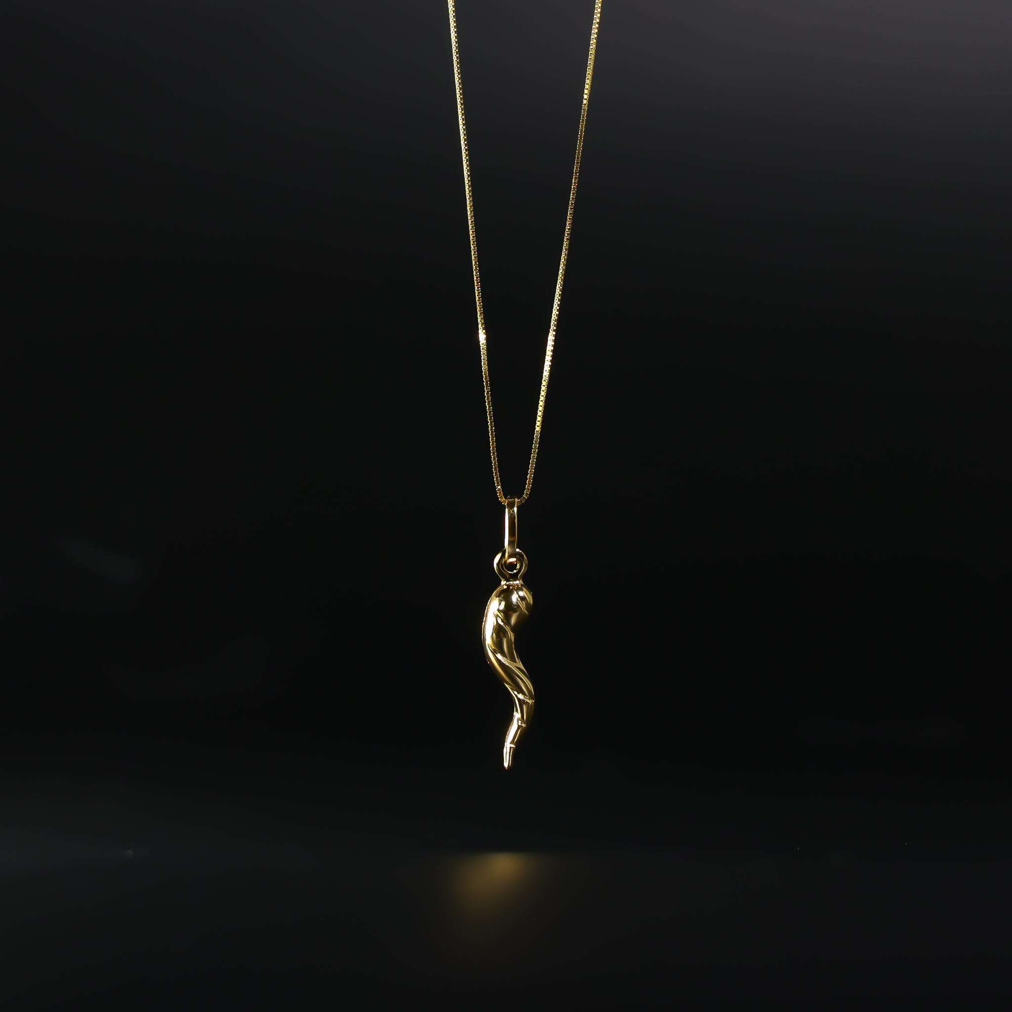 Cornicello shop gold necklace