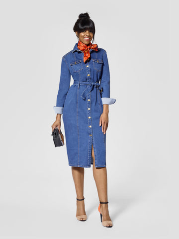 Tall Denim Dress - Tall Moi