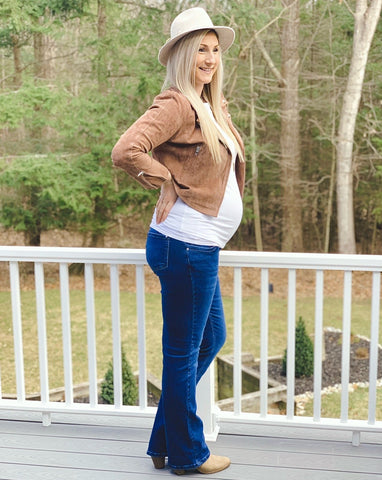 Tall Bootcut Maternity Jeans 37" Inseam (Sizes 6-16)