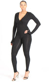Catalina Wrap Jumpsuit - Black