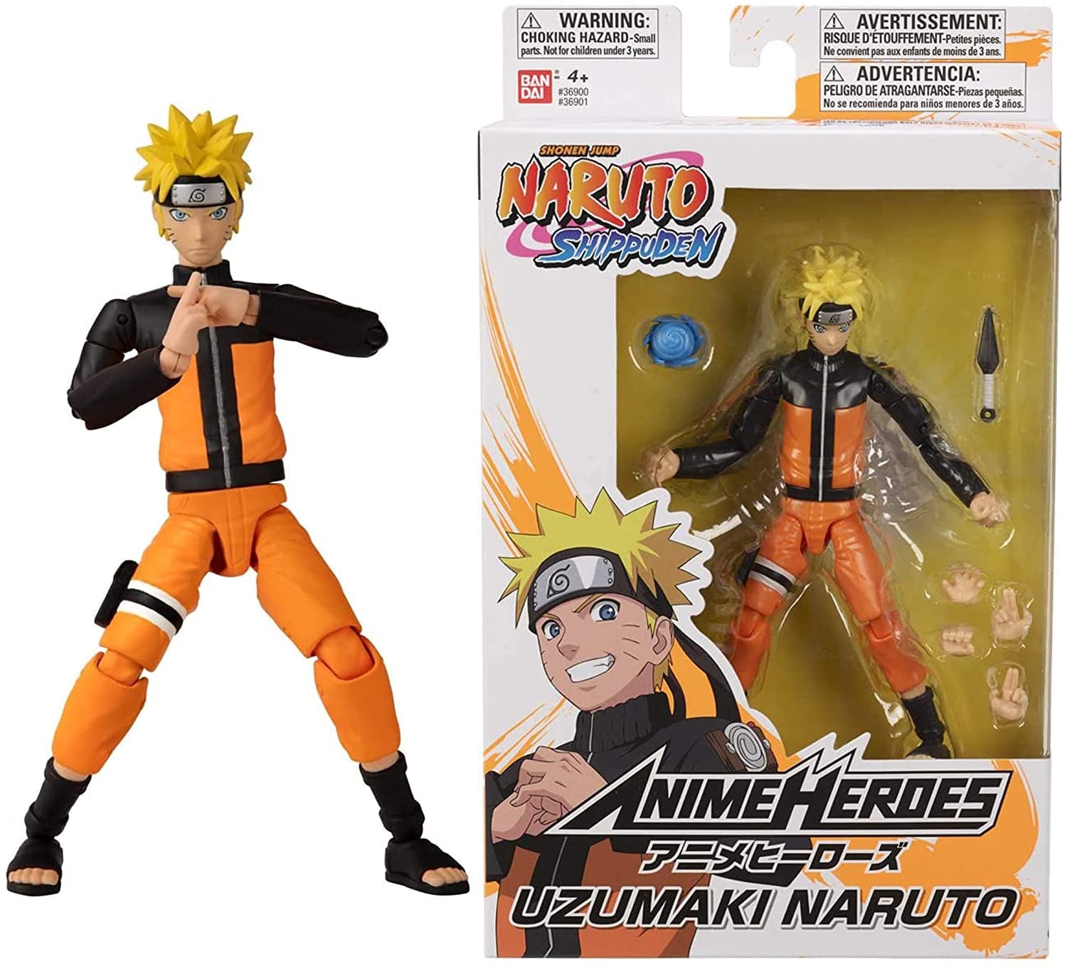 Bandai Anime Heroes Uzumaki Naruto and Namikaze Minato Hokage