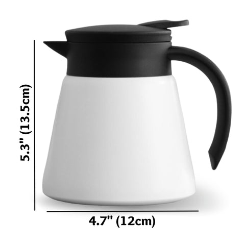 size chart coffee carafe