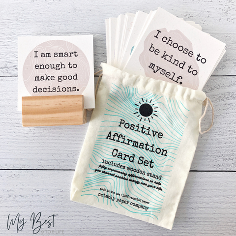 Positive Affirmation Card Set by Notably Paper Company