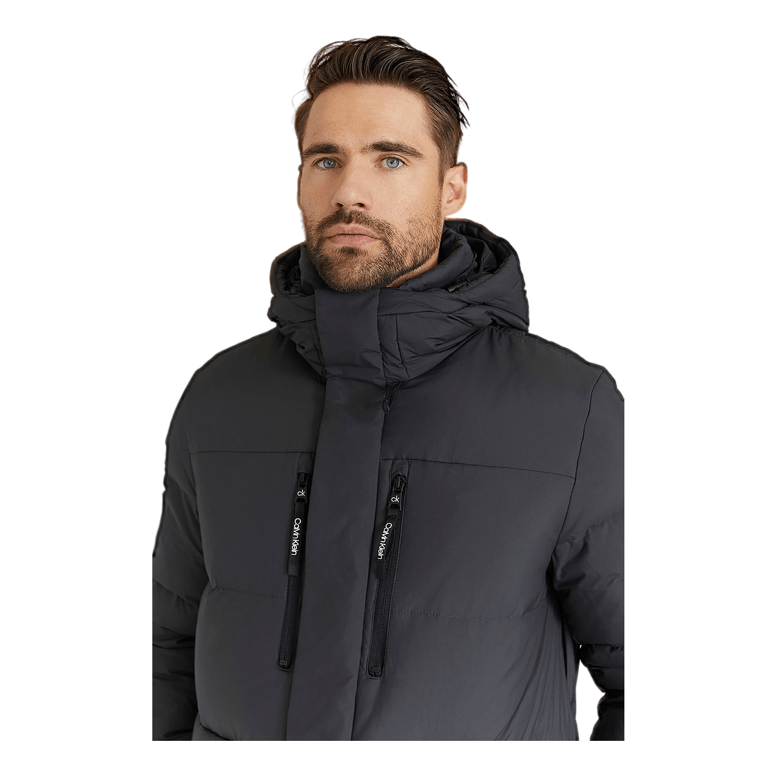 Recycled Quilted Parka Ck Black – 
