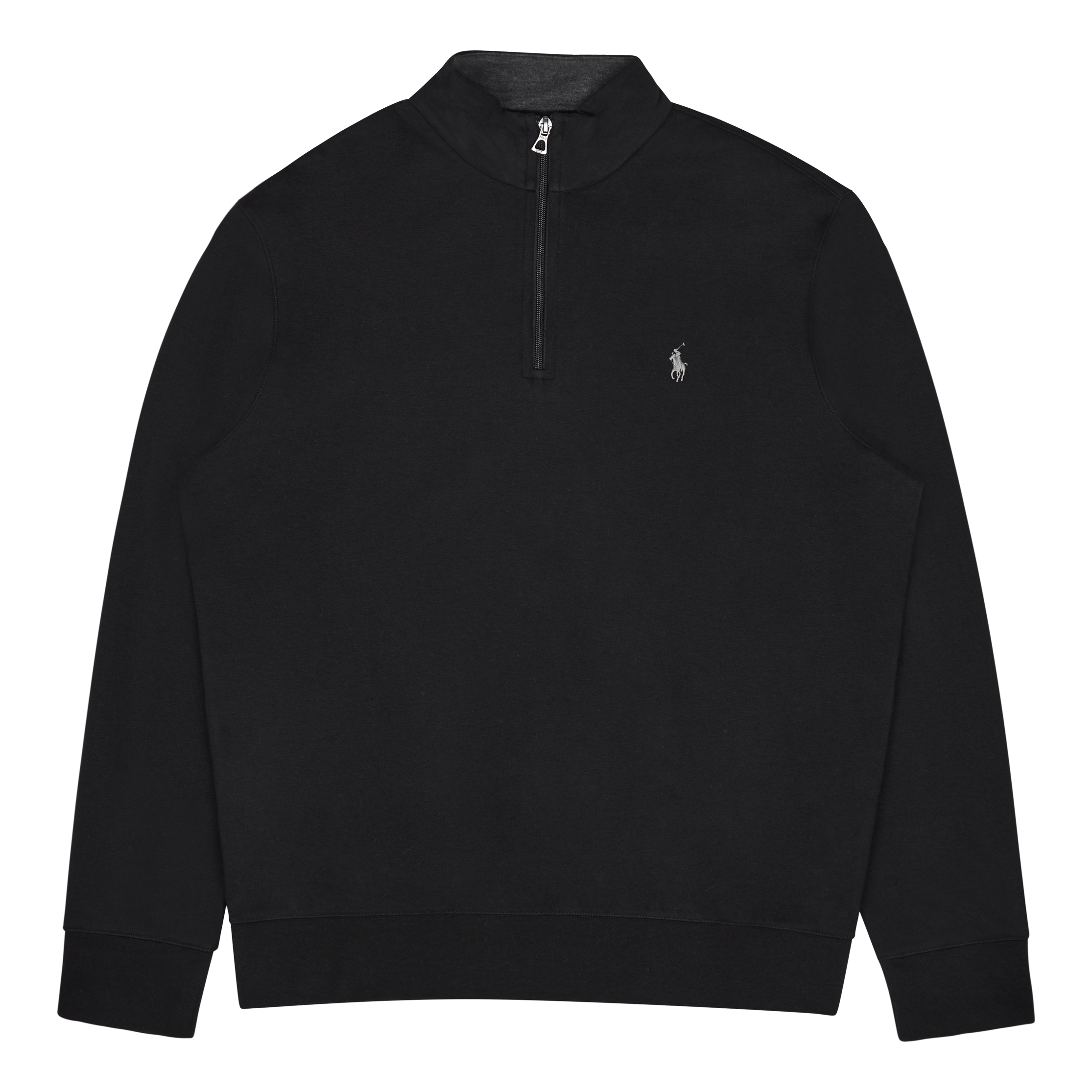 Luxury Jersey Quarter Zip Pull Polo Black/c9684 – 