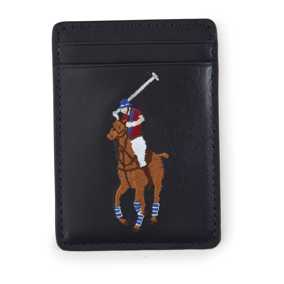 Leather Mag Phone Case Navy/multi Pony – 