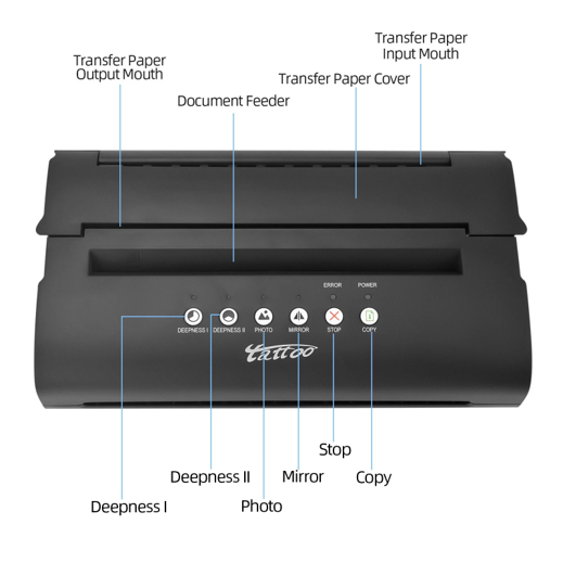 Wholesale Portable Toec Mini 1 Stencil Thermal Printer Tattoo Transfer  Machine for Tattoo Transfer Paper Copy Printing  China Tattoo Transfer  Machine and Stencil Thermal Printer price