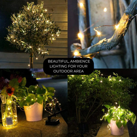 Solar LED Outdoor Wire Fairy Lights