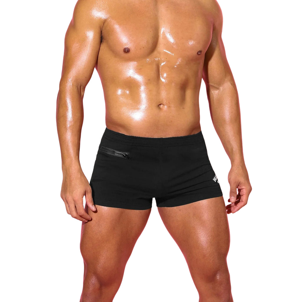 Jed North Agile 4 gym short w/zipper pockets black – Egoist Underwear