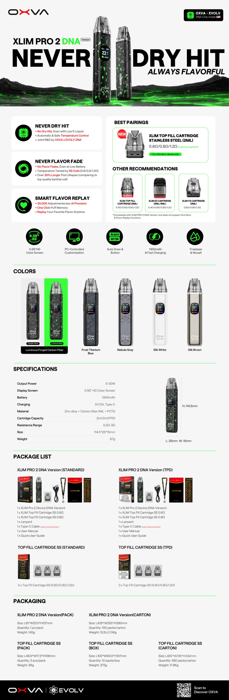Features and specs