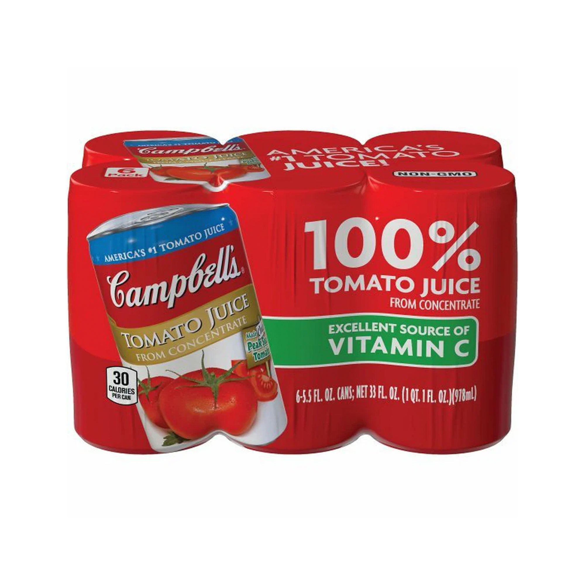 Campbell's 100% Tomato Juice - 6 Pack - Gourmet Mixes product image