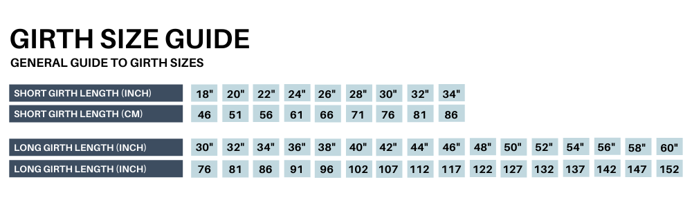 Girth Size Guide