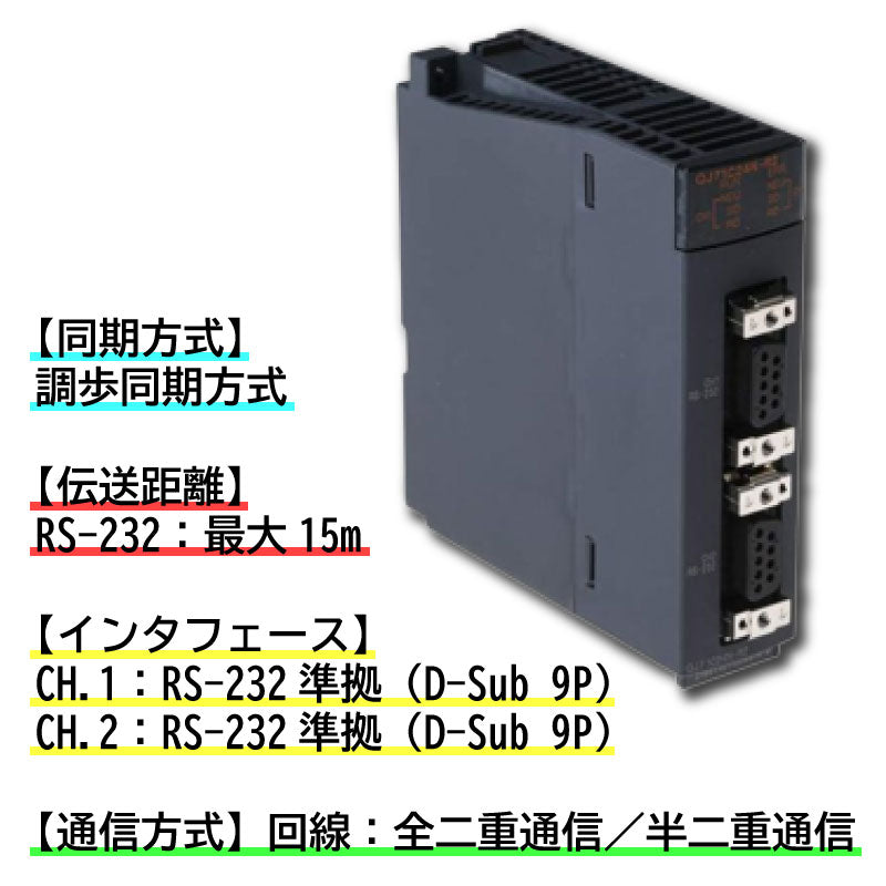 三菱電機 QJ71C24N-R2 シリアル通信 ユニット RS232 シーケンサー PLC