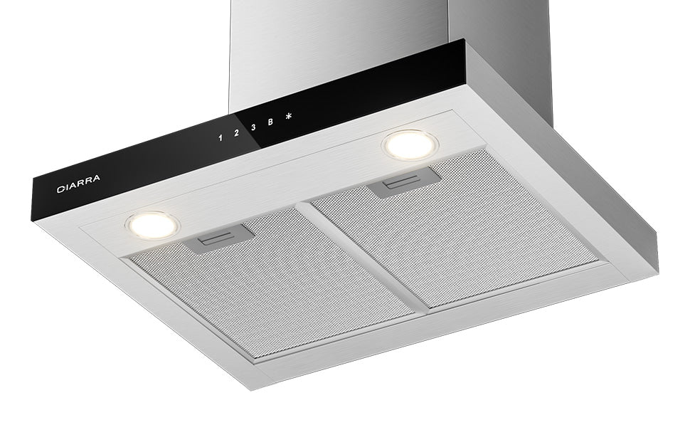 CIARRA Touch Control Chimney Cooker Hood 60cm CBCS6102-OW