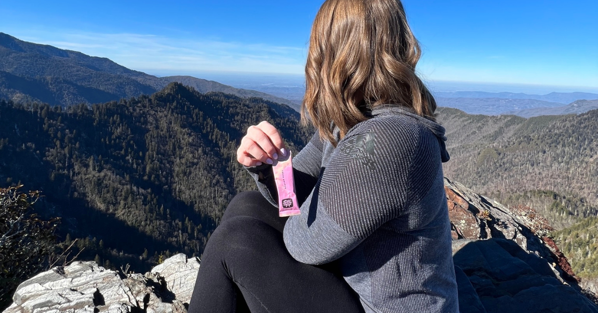 woman on hike