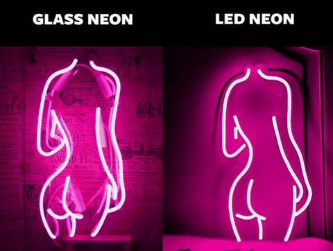 LED Vs Glass Neon Sign Look