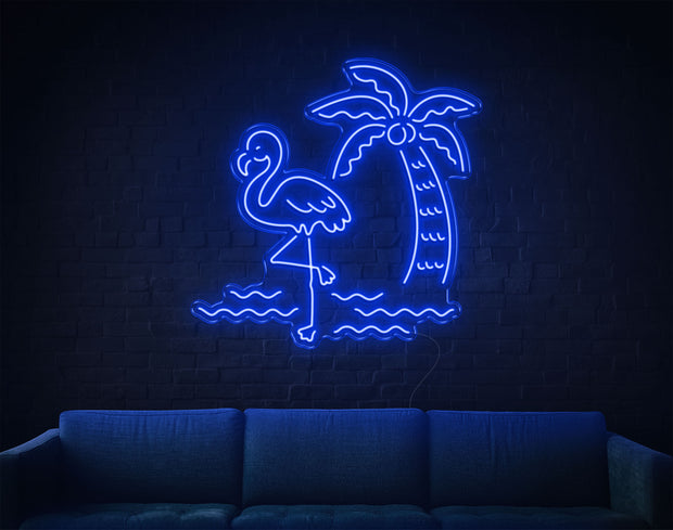 Tropical Flamingo LED Neon Sign