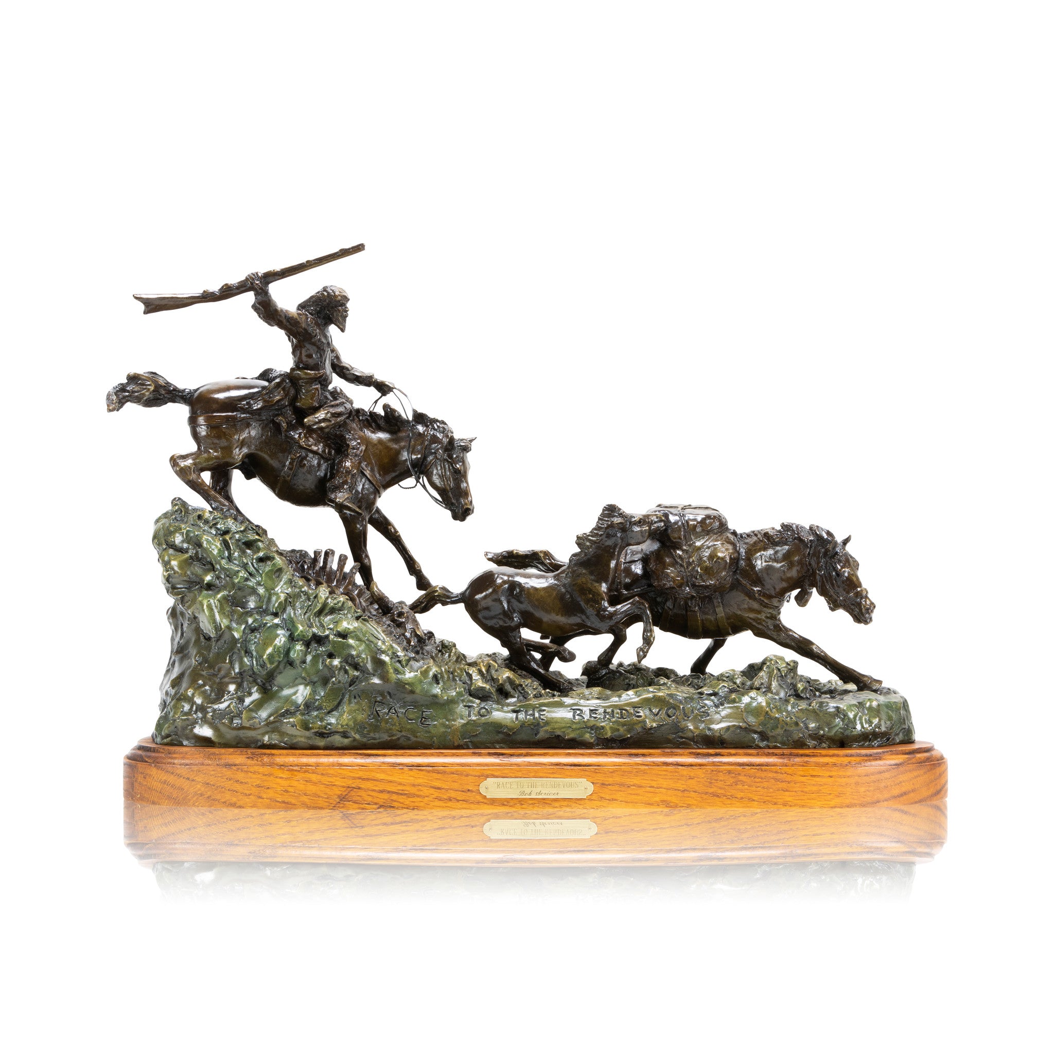 "Race to the Rendevous" Bronze by Robert Scriver