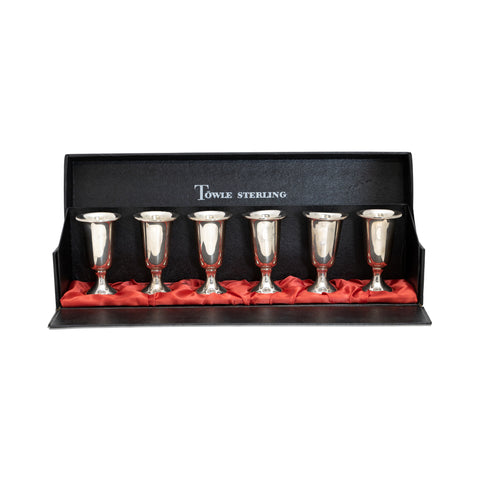 Towle Sterling Cordial Glasses, Furnishings, Barware, Liquor Related