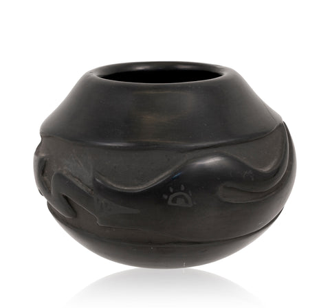 Blackware Bowl with Avanyu Dessign