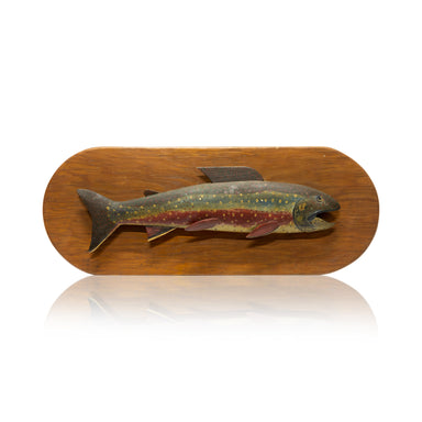 Composition Trout Fish Knife On Wooden Stock Photo 1094109629