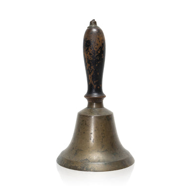 Large & Heavy Solid Brass Hand Bell School Bell Call Service Bell with Wood  Handle 11(H) 5(D)