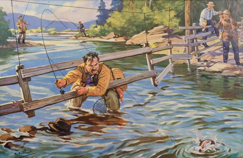 Henry Hintermeister - Man Fishing at 1stDibs