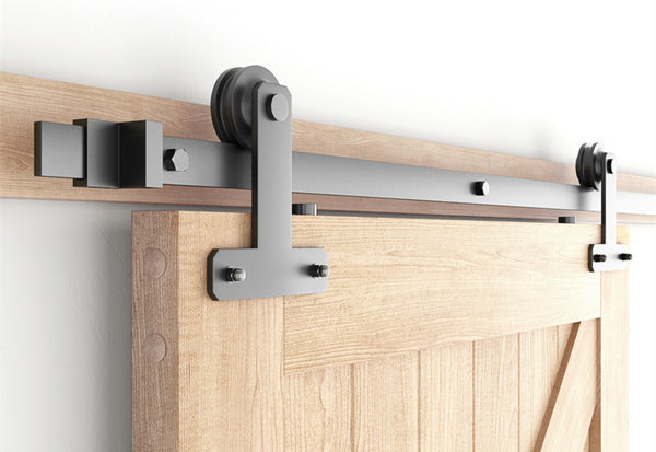 T shape barn door hardware