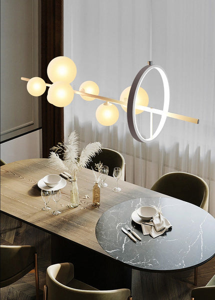 Luminate Living - Macrocosm - Modern Scandinavian design glass ball chandelier