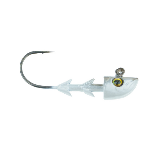 Smiling Spires jig, 4oz with 9 shad and double hooks