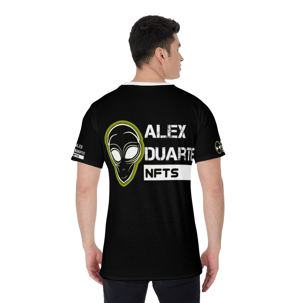 Alien Invasion Print Men's O-Neck T-Shirt