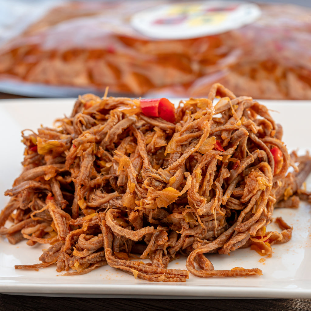 La historia, ingredientes, preparación y como comprar la carne mechada