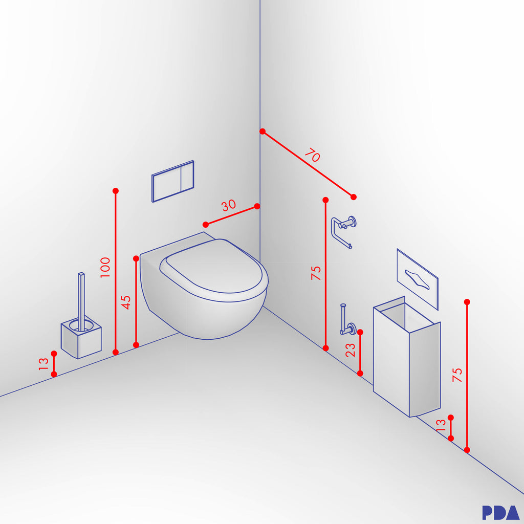 Must-Have Bathroom Measurements (Towel Bar Height, Toilet Paper Holder  Height & More!) - Driven by Decor