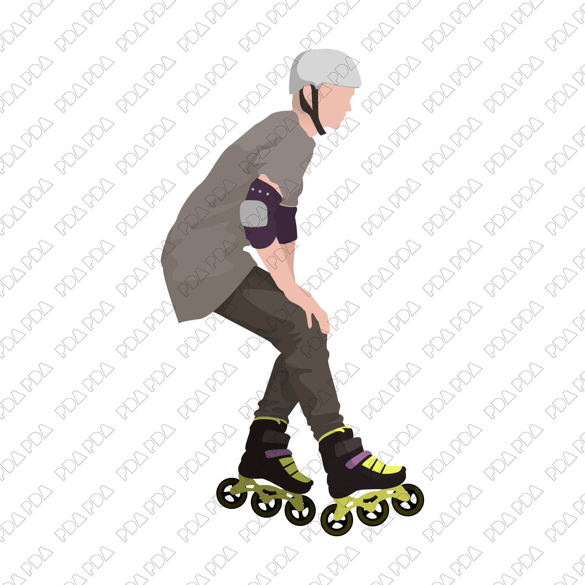 Vector Roller Skaters Set (+PNGs) – Post Digital Architecture